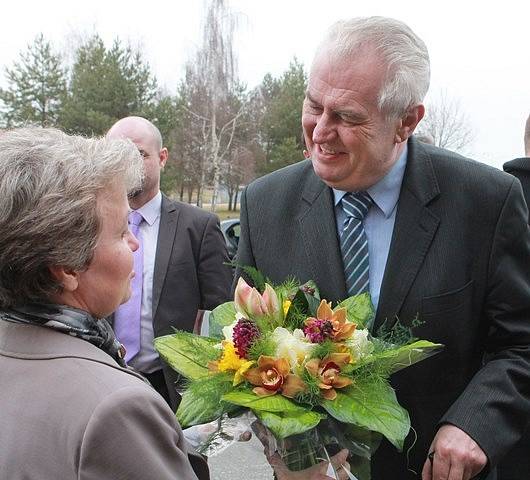 Miloš Zeman se zastavil v jaderné elektrárně Temelín.