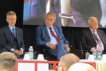 Slavnostní zahájení v pořadí již 48. ročníku agrosalonu Země živitelka s prezidentem Milošem Zemanem.
