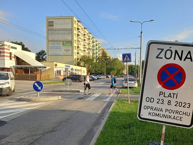 Ulice Jana Opletala na českobudějovickém sídlišti Vltava.