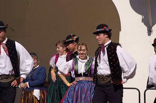 Festival lidové hudby v bavorském Aldersbachu.