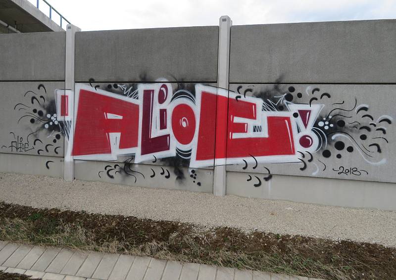 Graffiti v Jihočeském kraji.