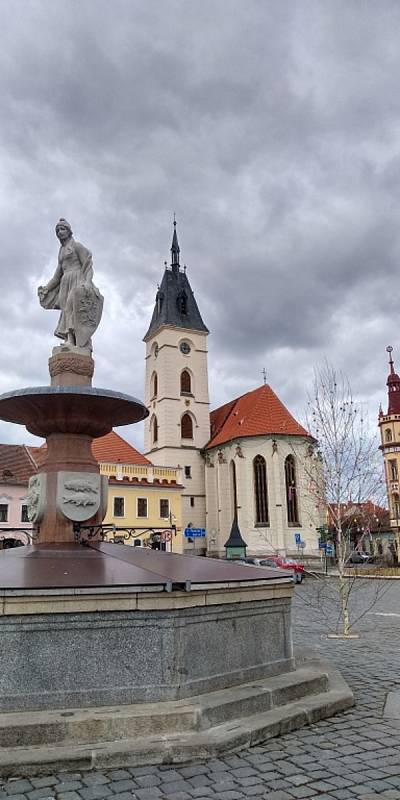 Květy a jiná jarní výzdoba na jihu Čech.  Vodňany.