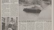 Co jsme psali o povodních v pondělí 19. srpna 2002.