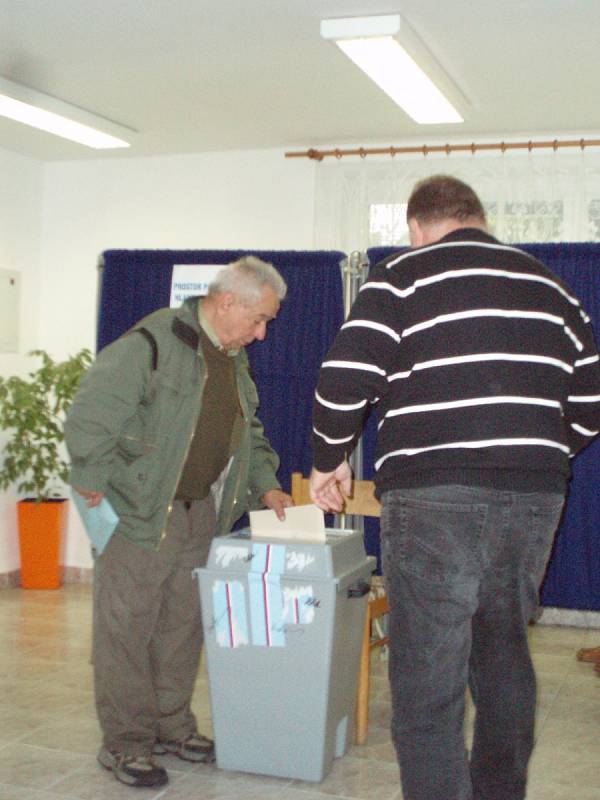 Druhý den komunálních voleb v Hluboké nad Vltavou.