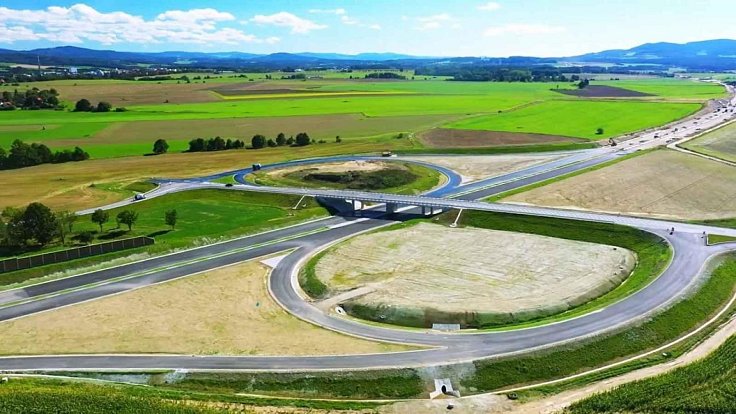 Dostavba dálnice D3 na Krumlovsku a Českobudějovicku.