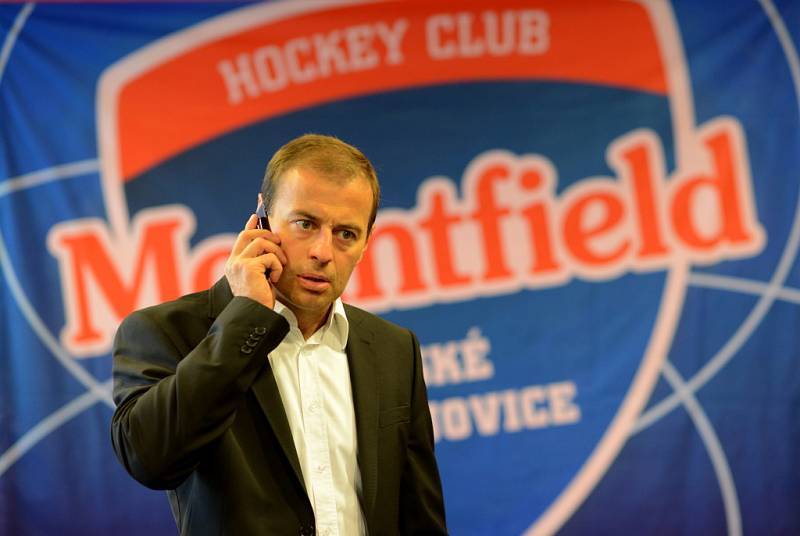 Radek Bělohlav - Tisková konference HC Mountfield České Budějovice k zahájení nové sezóny 2012/2013.