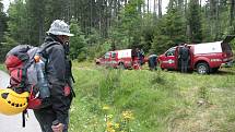 Pátrání po pohřešovaných houbařích, zraněných turistech i cyklistech a dalších výletnicích i na Šumavě horské službě zjednodušuje díky GPS také aplikace Záchranka.