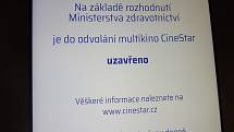 V multikině CineStar v IGY Centru bylo ve středu 11. března pusto prázdno.