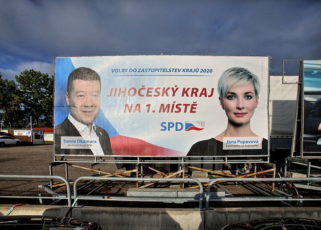 Předvolební billboard SPD. Známka odborníka na marketing: 2-.