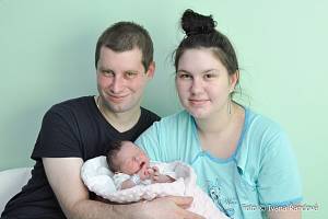 Magdalena Polánková, Strakonice. Prvorozená dcera rodičů Elišky a Jana přišla na svět 10. 1. 2023 ve 2.40 h. Její porodní váha byla 3 kg.