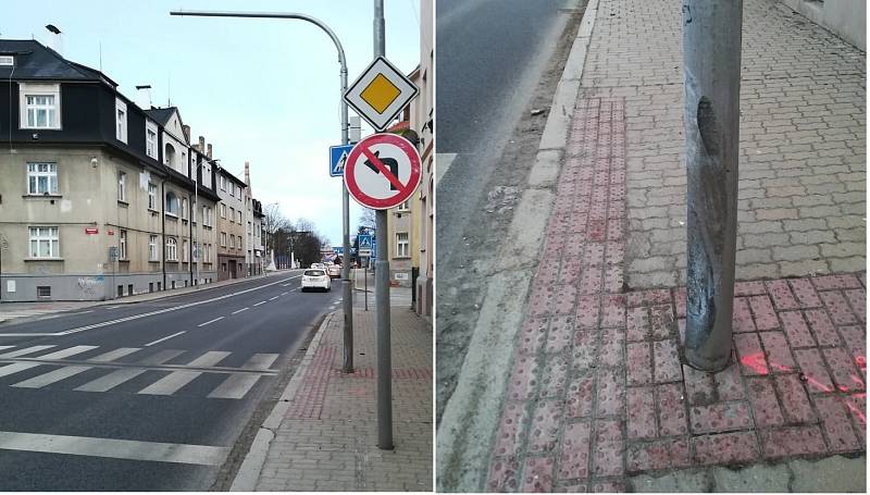 Chodci, pozor. Nehodou poškozená signalizace bude opravena.