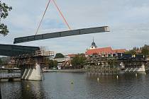 Rekonstrukce mostu v Týně nad Vltavou.