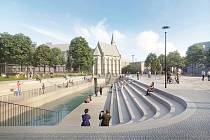 V architektonické soutěži na novou podobu Senovážného náměstí vyhrál návrh od ateliéru Pavel Hnilička Architects+Planners, s. r. o. (na snímku vizualizace).