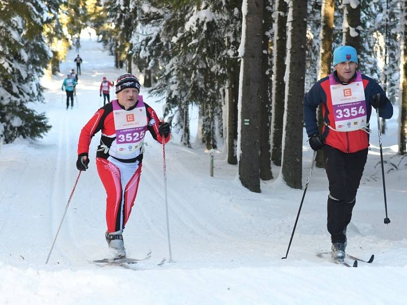 ZÁVOD. Aktivního víkendu na Šumavě si užili také Martin Janda z Křemže (vpravo) a Stanislav Hadrava ze Stach. 