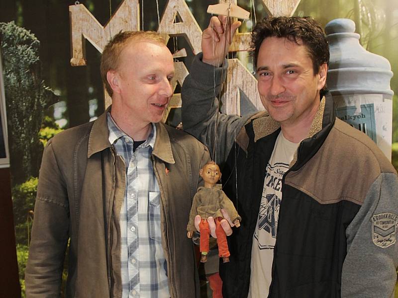 Předpremiéru v píseckém kině Portyč navštívili režisér Radek Beran (vlevo) s hercem Sašou Rašilovem.