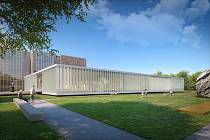 Takhle bude vypadat přístavba knihovny na Lidické. Otevře se v roce 2021.