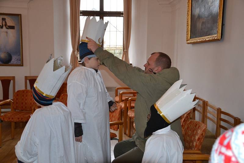 Tříkrálová sbírka na Novohradsku.