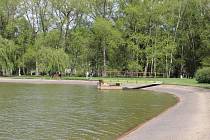 Rybník Bagr v českobudějovickém parku Stromovka je napájen z místní Zlaté stoky. Ta začíná u Stecherova mlýna a bere vodu z Vltavy.