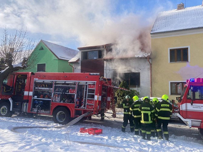 Výbuch plynu v Kamenném Újezdu.