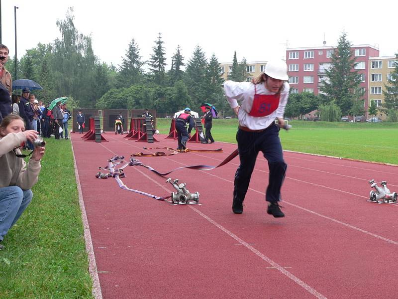 Okresní kolo v požárním sportu c Českých Budějovicích