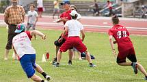 V Českých Budějovicích se konalo o víkendu historicky první mistrovství juniorů ve frisbee pod širým nebem. Foto: Martin Kurfiřt, České Budějovice