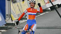 Mistrovství světa v cyklokrosu v Táboře, snímky ze závodu žen,hrála Marianne Voss z Holandska