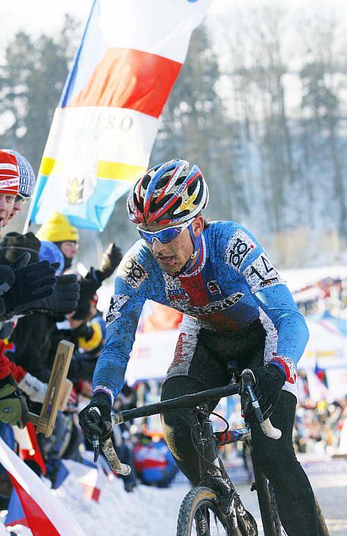 Mistrovství světa v cyklokrosu v Táboře,snímky ze závodu elitní skupiny mužů,který dftivým způsobem vyhrál český závodník a mistrem světa se tak stal Zdeněk Štybar