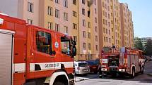 V sobotu odpoledne vypukl požár v jednom z bytů v panelovém domě v ulici V. Volfa.