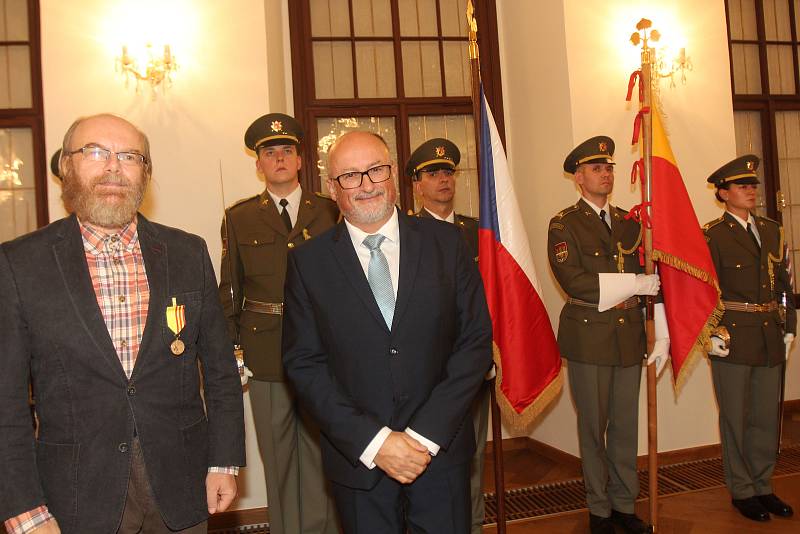 Primátor města České Budějovice Jiří Svoboda ocenil významné osobnosti