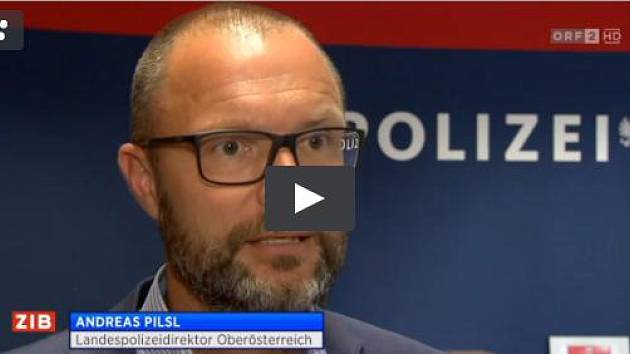 Policejní ředitel Pilsl ve zprávách ORF.