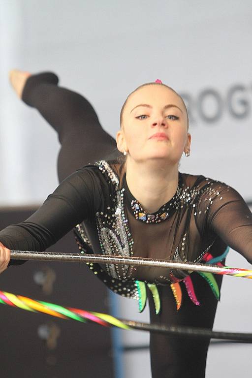 Mezinárodní gymnastické soutěže Eurogym začne v Českých Budějovicích přesně za 101 dní. Na snímku gymnastka Magdalena Šmejkalová.