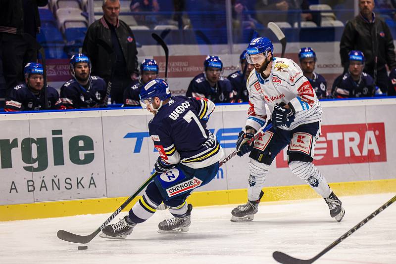 12. kolo extraligy: Rytíři Kladno - HC Motor České Budějovice. Foto: Roman Mareš