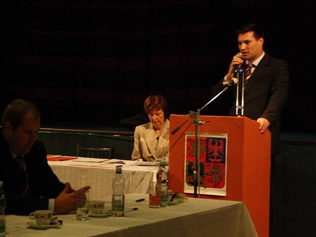 Ustavující zastupitelstvo v Lišově.