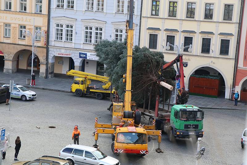 Vánoční strom pro České Budějovice.