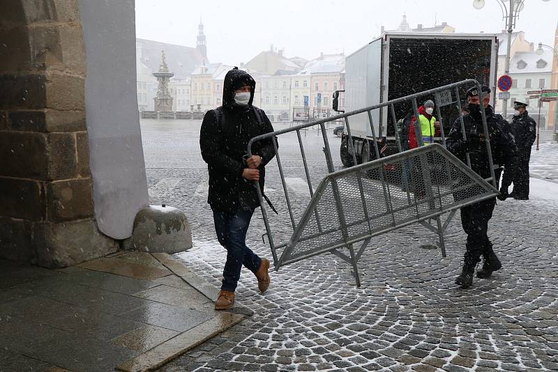 Policie se připravuje na demonstraci v Českých Budějovicích