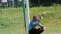 Jaroslav Černý. Ševětín prožil historickou domácí premiéru v KP, podlehl Rudolfovu 0:1. 