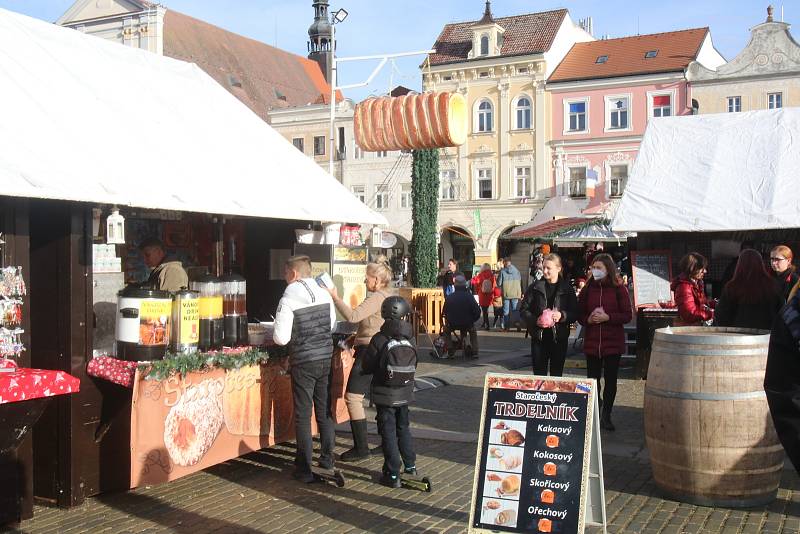 Vánoční trh v Českých Budějovicích.