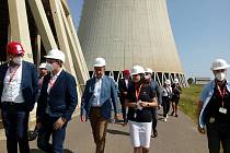 Premiér Babiš a ministr Havlíček navštívili jadernou elektrárnu Temelín.