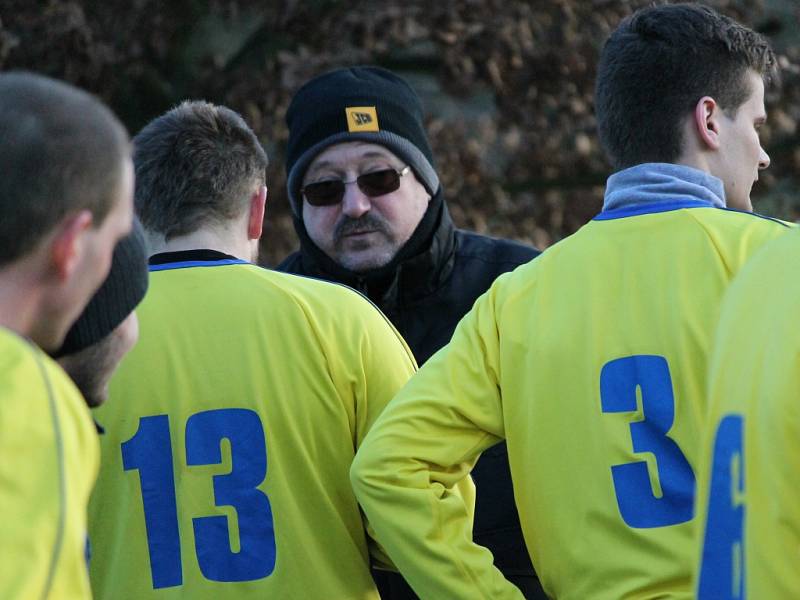 Kouč fotbalistů Olešníka Jiří Komrska.