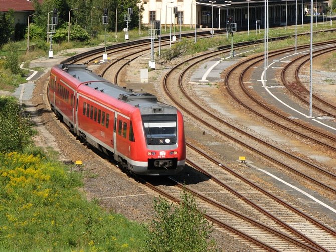 Naklápěcí vlak, jednotky AD Tranz 612 110 z 26. srpna 2009.