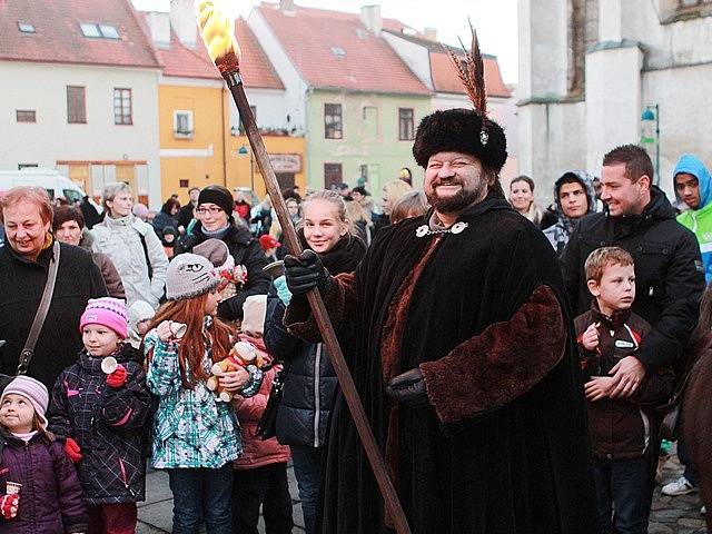 Zvonečkový průvod v Českých Budějovicích.