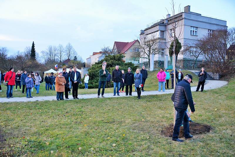 V rámci 17. listopadu v Týně nad Vltavou znovu ožilo nábřeží u železného mostu.