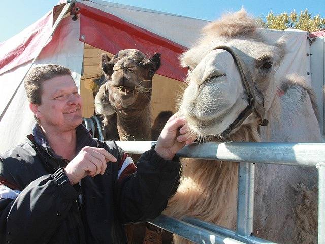 Cirkus Bernes v Českých Budějovicích.