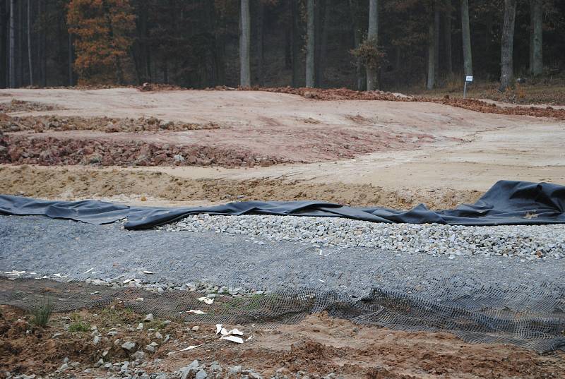 Výstavba D3 mezi Roudným a Plavem.