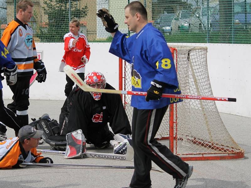 Hokejbalisté Krasejovky porazili ve finále extraligy AHbK tým Ryzab groub a jsou mistry asociace.