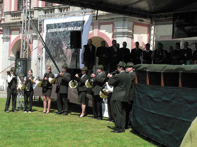 V sobotu se  v zámku Ohrada u Hluboké nad Vltavou konaly Národní myslivecké slavnosti.