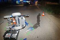 Vozíčkáře srazil mladý řidič fiatu v českobudějovické Vrbenské ulici.
