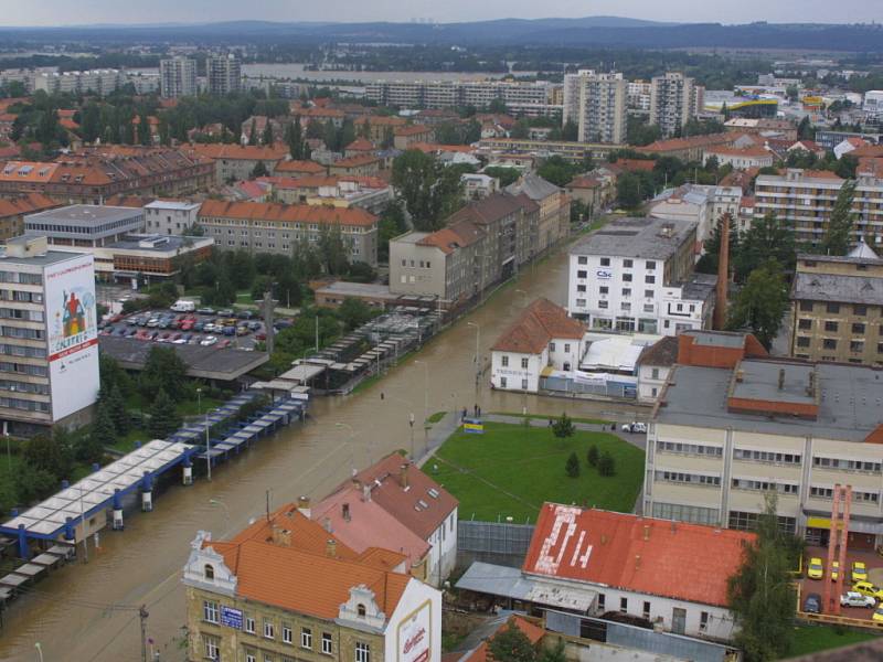 Pohled na Pražskou třídu.