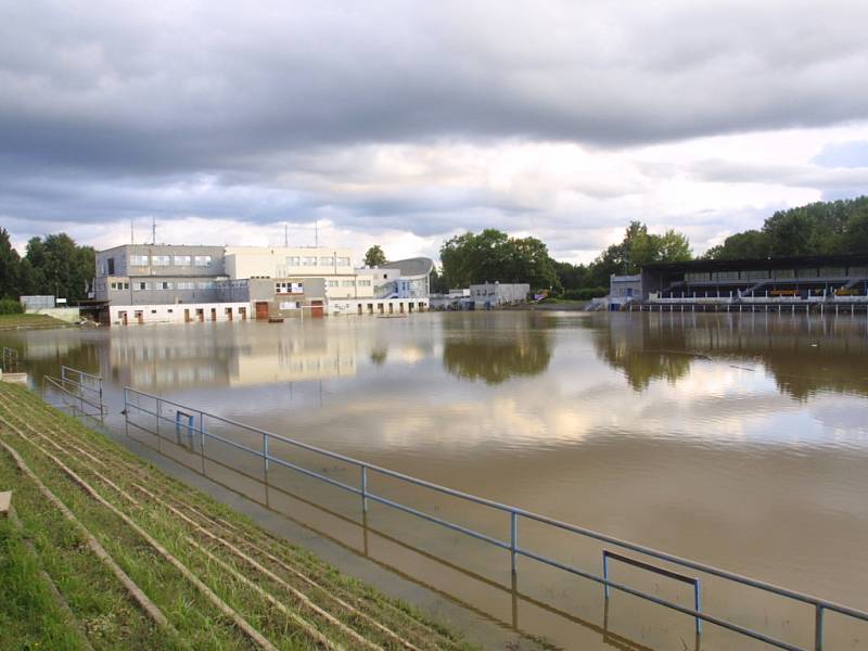 Stadion na Sokolském ostrově.