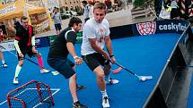 Na českobudějovickém náměstí Přemysla Otakara II. se hrál turnaj Street Floorball League